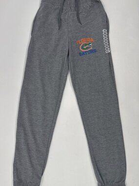 Florida Gators Sweatpants Mens Small Drawstring Joggers Casual Gray Pockets NEW